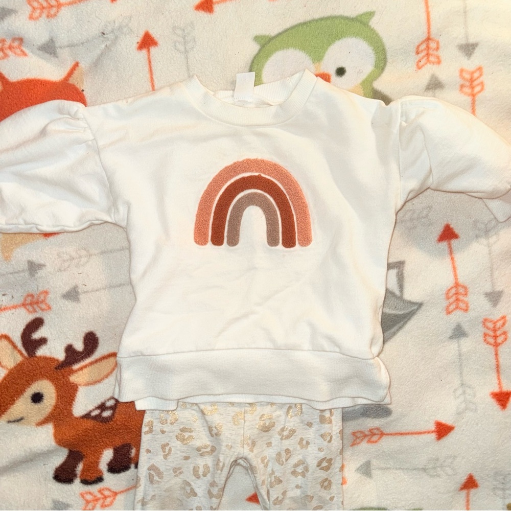 Rainbow and cheetah outfit